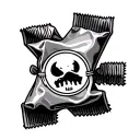 Candy Wrapper tattoo design idea