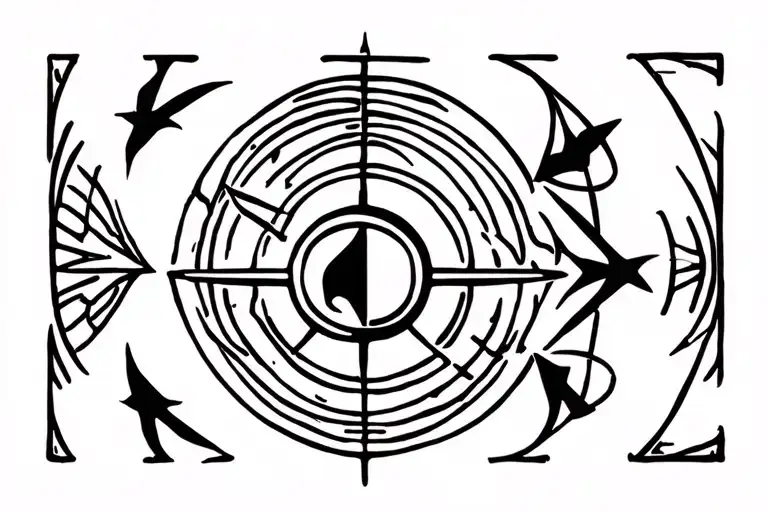 libra zodiac sign tattoo design idea