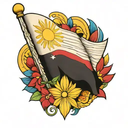 filipino flag tattoo tattoo design idea