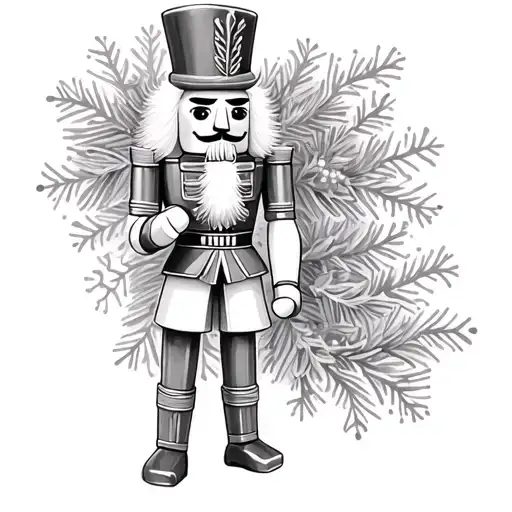 christmas nutcracker tattoo design idea