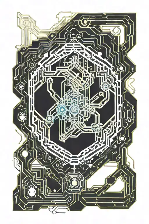 quantum entanglement tattoo design idea