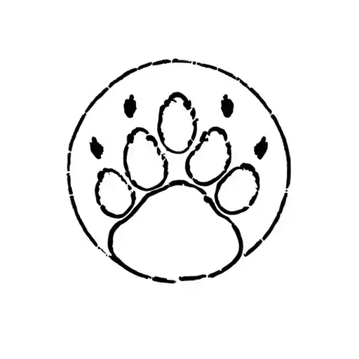 MTB, Table tennis, Dog's paw print tattoo design idea