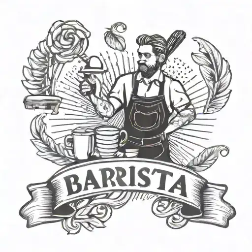 barista sign tattoo design idea