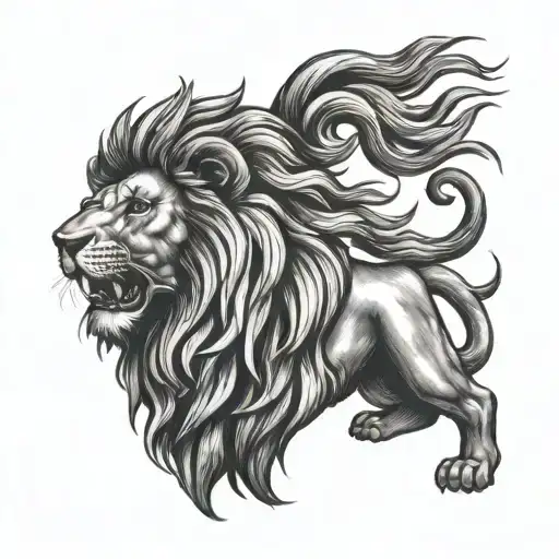 Czech Lion tattoo design idea