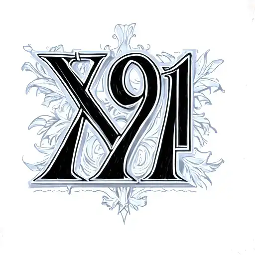 1991 Roman Numerals tattoo design idea