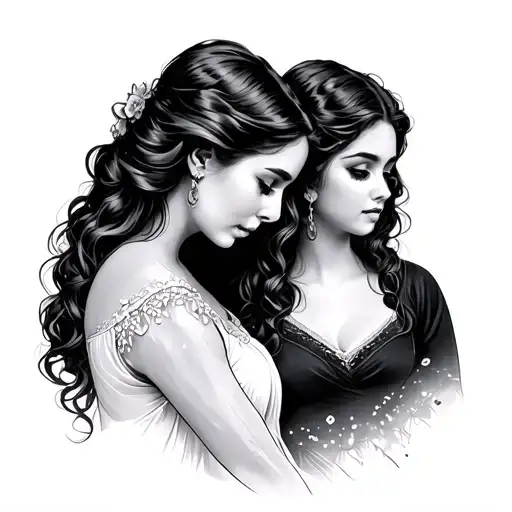 Aunt Niece tattoo design idea