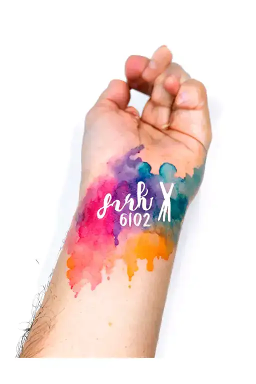 masculine forearm with wife and kids initials incorporated tattoo design idea