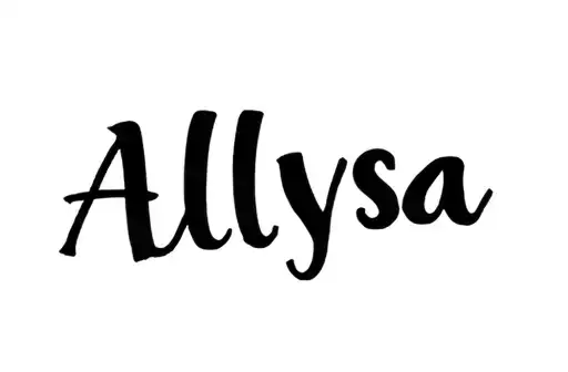 "Allysa" tattoo design idea