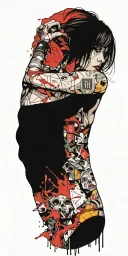 comics tattoo design idea