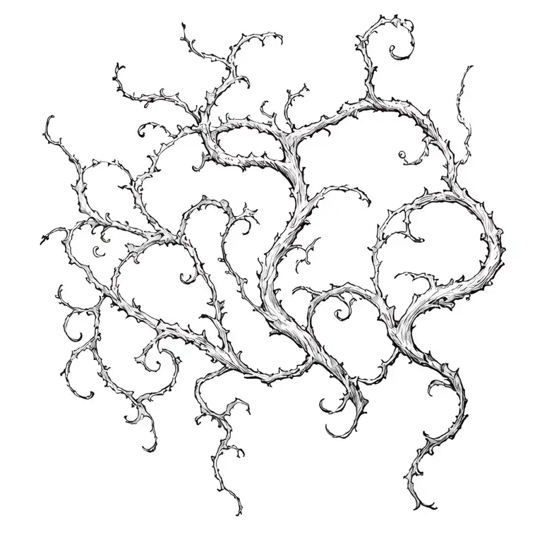 vines tattoo design idea