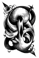 boredom symbol tattoo design idea