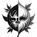 duality based tattoo design idea