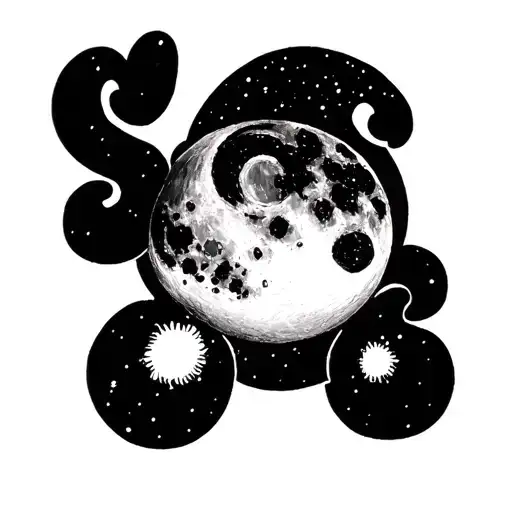 fruit loops, scooby doo, the moon, deloren tattoo design idea