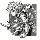 Killua hunter x hunter tattoo design idea