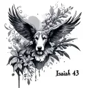 Isaiah 43 tattoo design idea