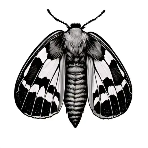 Silk Moth tattoo design idea