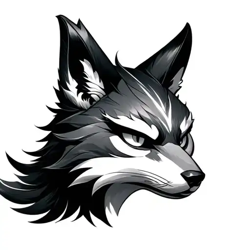 Kitsune Mask tattoo design idea