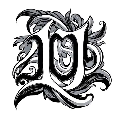 roman number horizontal 2004 tattoo design idea