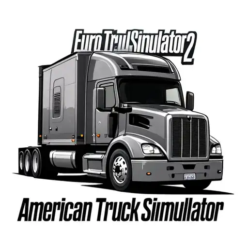 Merged Euro Truck Simulator 2 and  American Truck Simulator Logos tattoo design idea