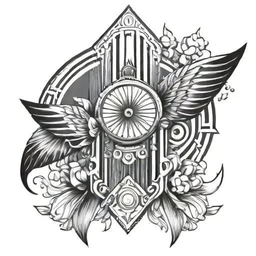 Art Deco tattoo design idea