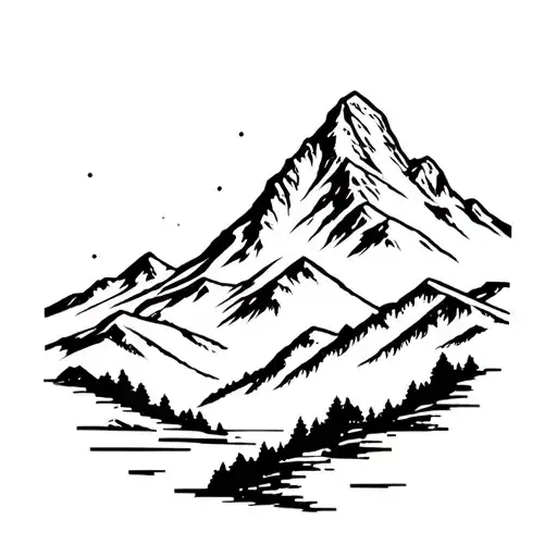 Lake District Mountains Tattoo tattoo design idea