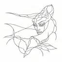 contour tattoo from photo tattoo design idea