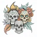 PCS Baddies 4Ever  tattoo design idea