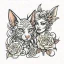 PCS Baddies 4Ever  tattoo design idea