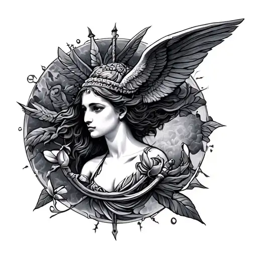 While Libra tattoo design idea