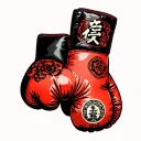 Boxing gloves tattoo design idea