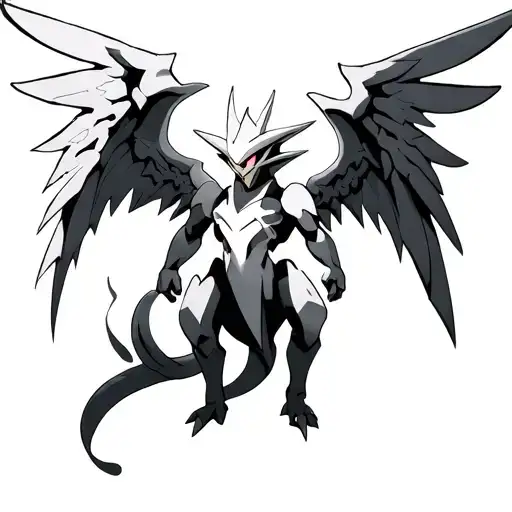 Angemon from digimon full body tatto on the neck tattoo design idea