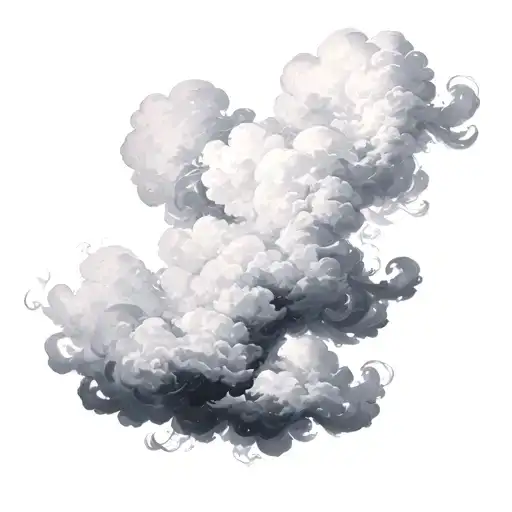Filler Clouds and Smoke tattoo design idea