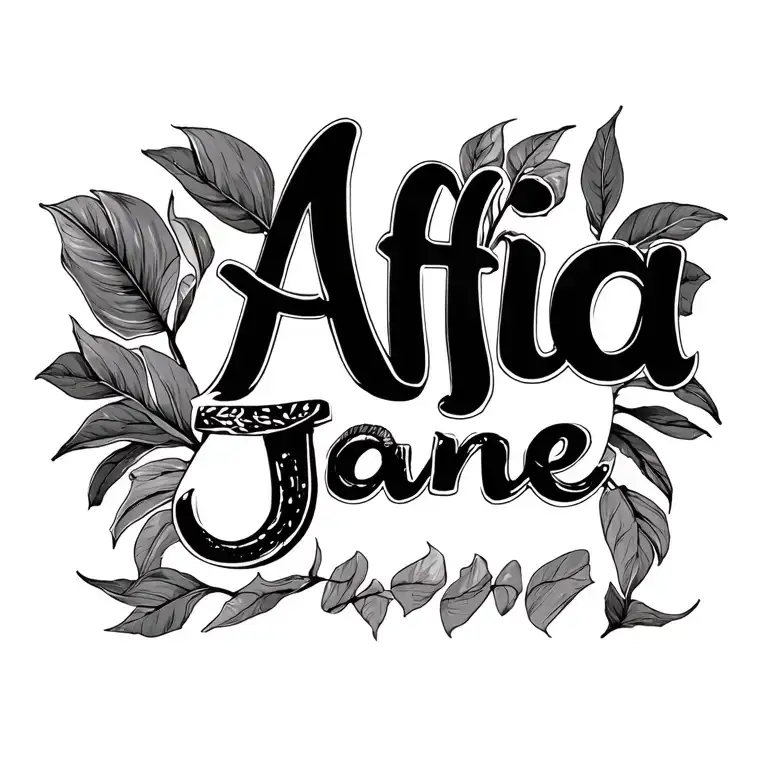 "Afia Janet" Ghana tattoo design idea