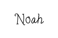 "Noah" "Noah" name written tattoo design idea