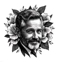 dad memorial tattoo design idea