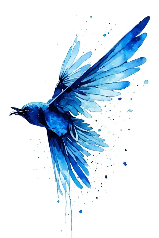 If you want to live - you have to fly, fly out of the last forces! Fly as long as you can fly! How much blood shed down, tattoo design idea