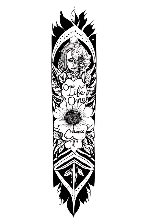 One Life One Chance tattoo design idea