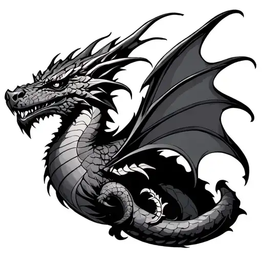 Smaug tattoo design idea