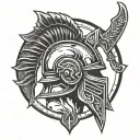 Gladiator tattoo design idea