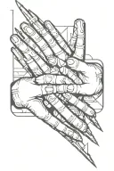 08/10/19478 in Roman numerals Christian religion, hands joining tattoo design idea