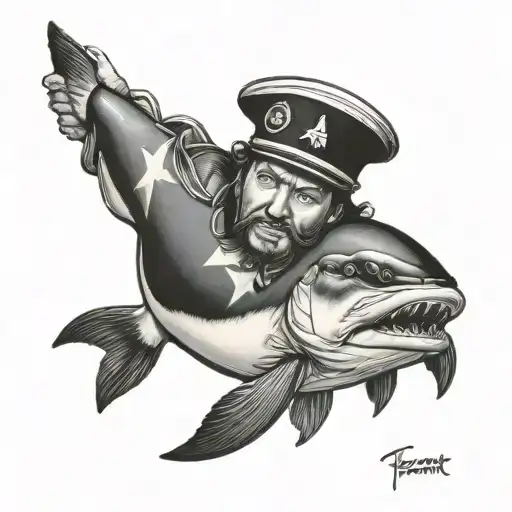 seaman captain money chase love veronica tattoo design idea