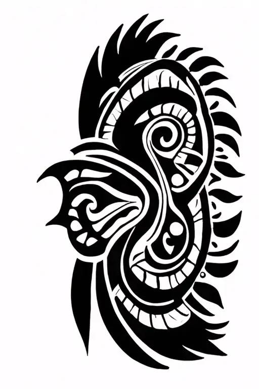 Taino tribal tattoo polynesian tattoo tattoo design idea