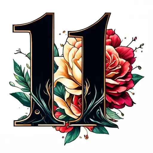 When you go to the tattoo artist or use the app, don't just say "I want the number 11", otherwise risks that offer you something tattoo design idea