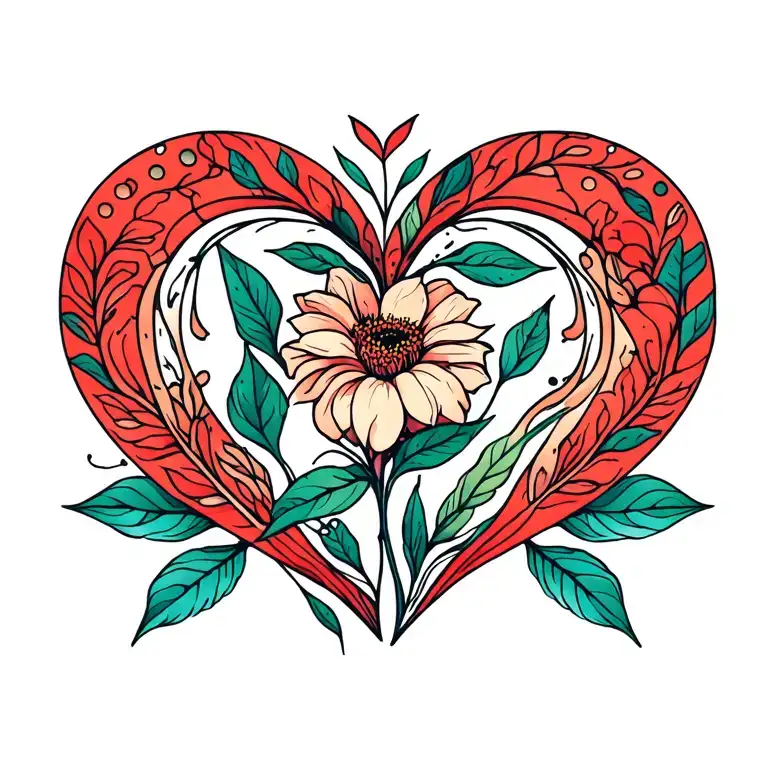 minimal tattoos designs that represent of love, care, nature, growth, eudaimonia tattoo design idea