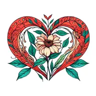 minimal tattoos designs that represent of love, care, nature, growth, eudaimonia tattoo design idea