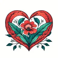 minimal tattoos designs that represent of love, care, nature, growth, eudaimonia tattoo design idea