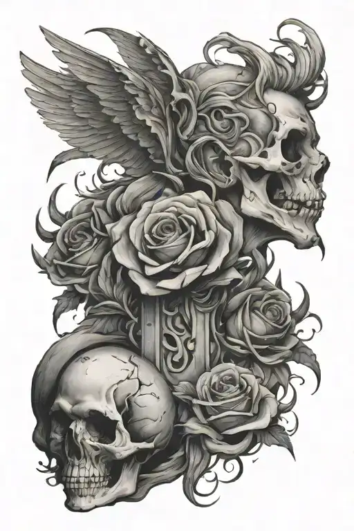 struggle, agony yet love, truth speaking invincible tattoo design idea