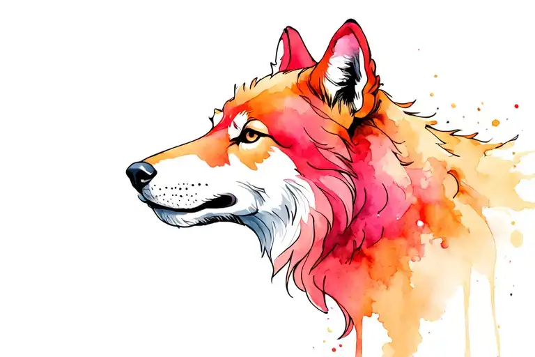 head wolf in a sheeps clothing tattoo design idea