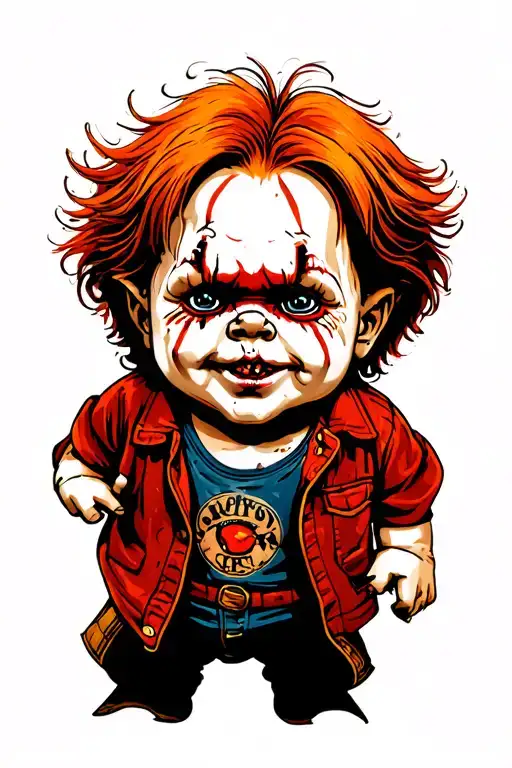 Chucky tattoo design idea