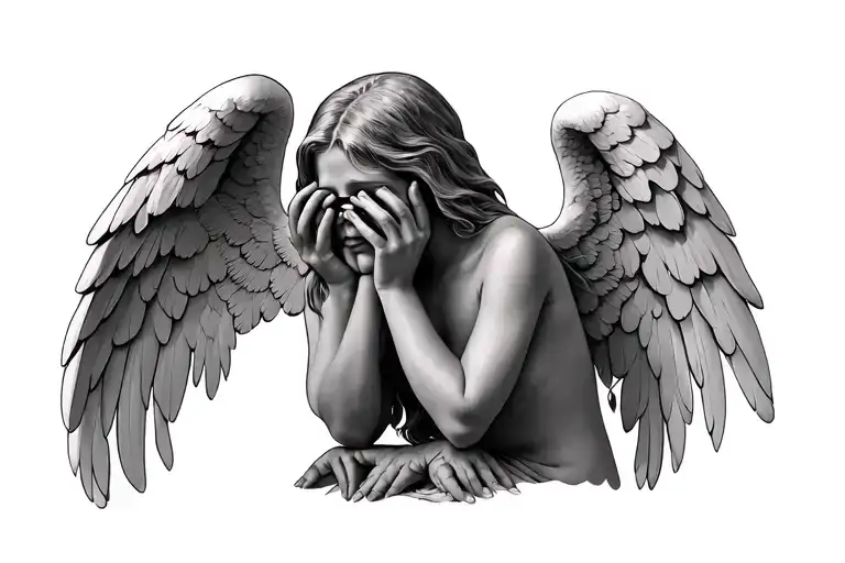 see no evil speak no evil hear no evil angels tattoo design idea